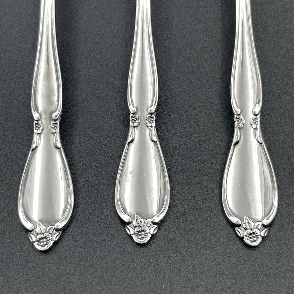 Oneida Community Chantelaine Stainless Salad Forks Lot of 7 Replacement Flatware